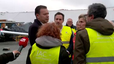 Primeiro-ministro no Aeródromo de Coimbra para tomar nota dos danos da tempestade