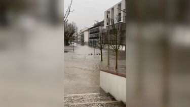 Há zonas em Alcácer do Sal onde ninguém consegue andar devido às inundações causadas pela subida do rio Sado  