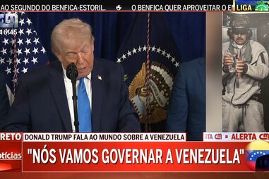 Emissão da CMTV durante dia do ataque dos EUA à Venezuela e captura de Maduro