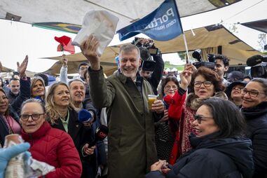 Gouveia e Melo no primeiro dia de campanha oficial para a Corrida a Belém