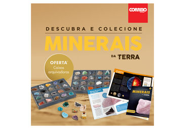 Colecione minerais da Terra com oferta de caixas arquivadoras
