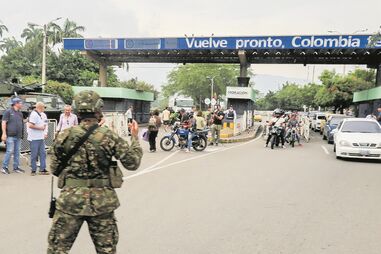 Vigilância apertada na fronteira entre a Colômbia e a Venezuela