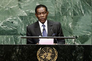Teodoro Obiang Nguema Mbasogo, presidente da Guiné Equatorial