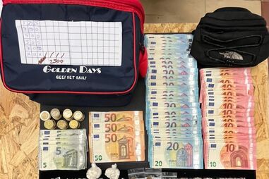 Material apreendido pela PSP na operação em Lisboa 