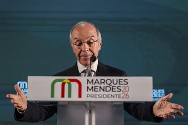 Marques Mendes, candidato presidencial apoiado pelo PSD, teve resultado aquém do esperado