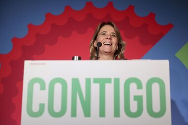 Catarina Martins discursa na noite eleitoral