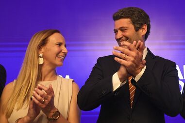 André Ventura e Dina Nunes Ventura