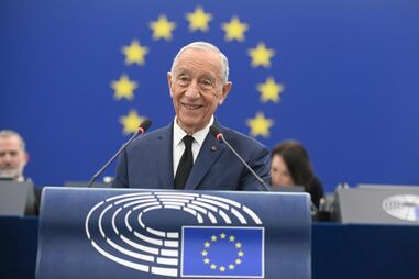 Marcelo Rebelo de Sousa discursa no Parlamento Europeu