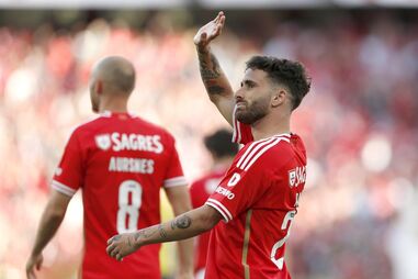 Rafa a jogar pelo Benfica