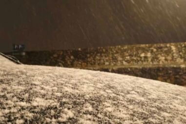 Neve chegou ao Alentejo e deixou vários locais pintados de branco