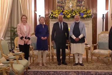 Primeiro-ministro da Índia reúne-se com líderes da UE antes da assinatura de acordo comercial histórico