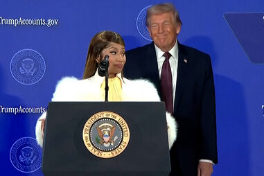 Rapper Nicki Minaj diz que é a “fã n.º 1” de Donald Trump  