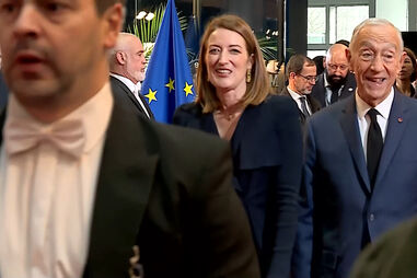 Marcelo Rebelo de Sousa presente na homenagem aos 40 anos da adesão de Portugal e Espanha à União Europeia 