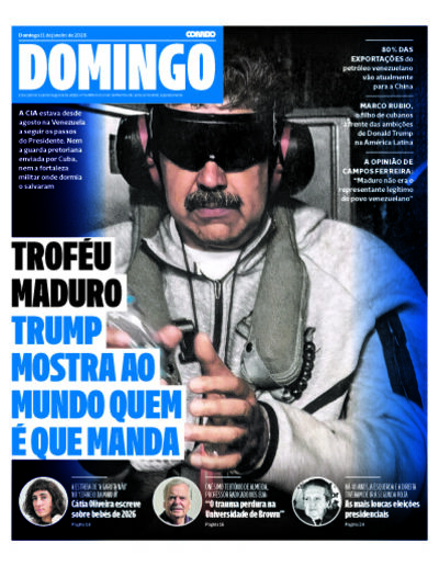 Capa de domingo, 11 de janeiro de 2026