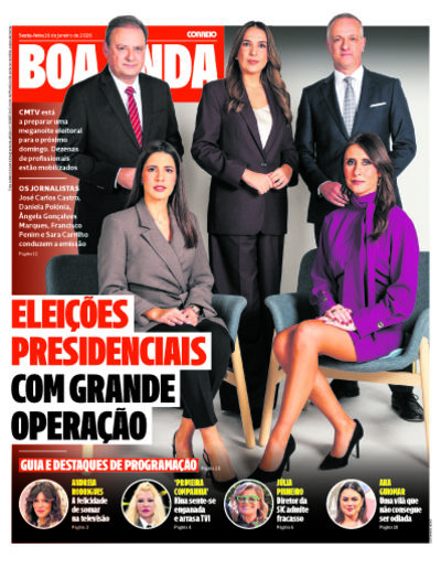 Capa de sexta-feira, 16 de janeiro de 2026