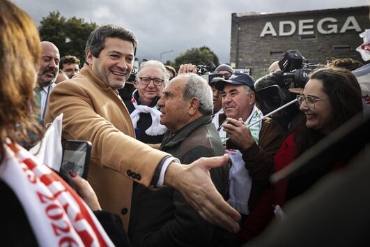 André Ventura durante visita à Adega de Vila Real