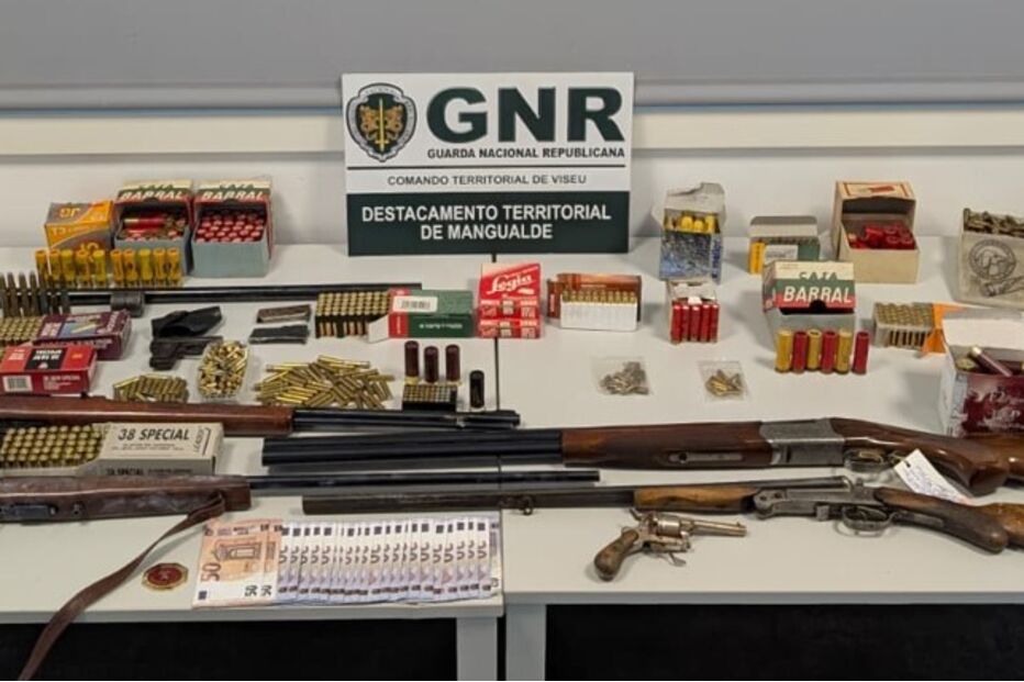 Autarca de Mangualde detido pela GNR por posse ilegal de armas