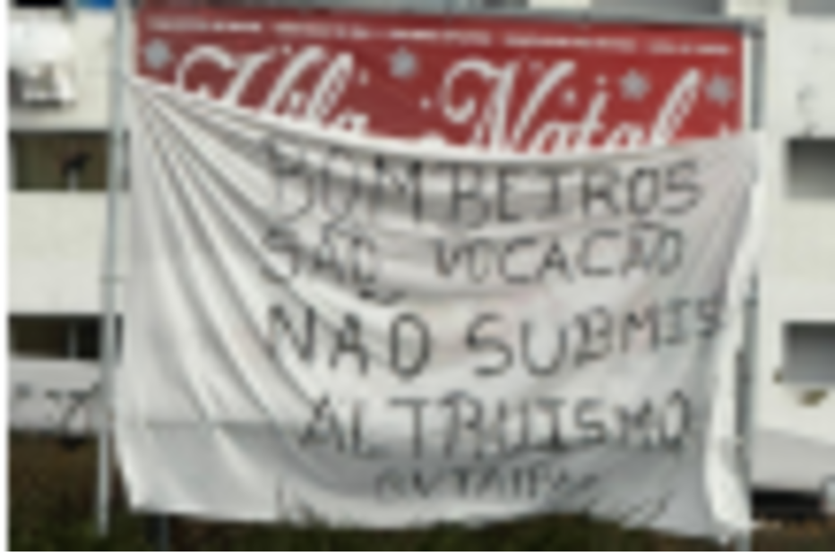 Bombeiros reivindicam melhores condições de trabalho em época natalícia