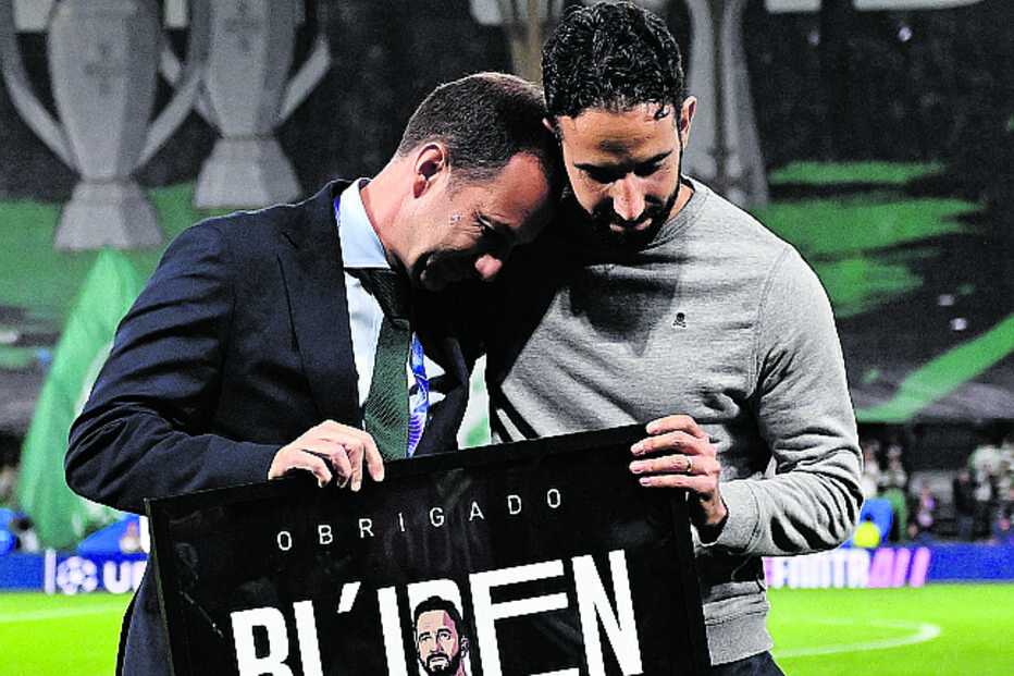 Varandas com Amorim, aquando da saída do técnico