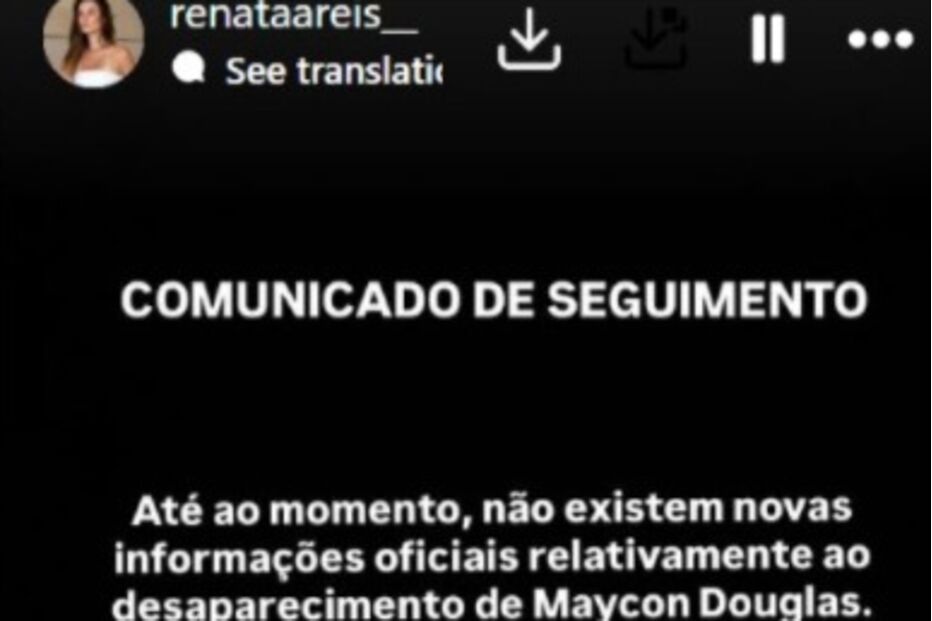 Renata Reis atualiza informações sobre o desaparecimento de Maycon Douglas