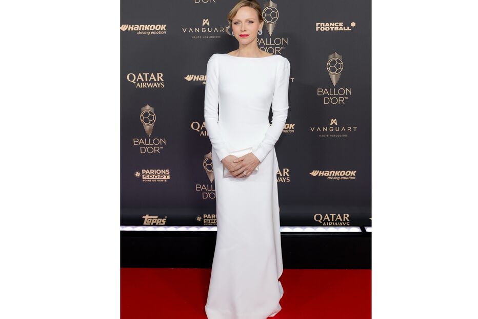 Charlene do Mónaco marca presença num evento do Ballon d'Or