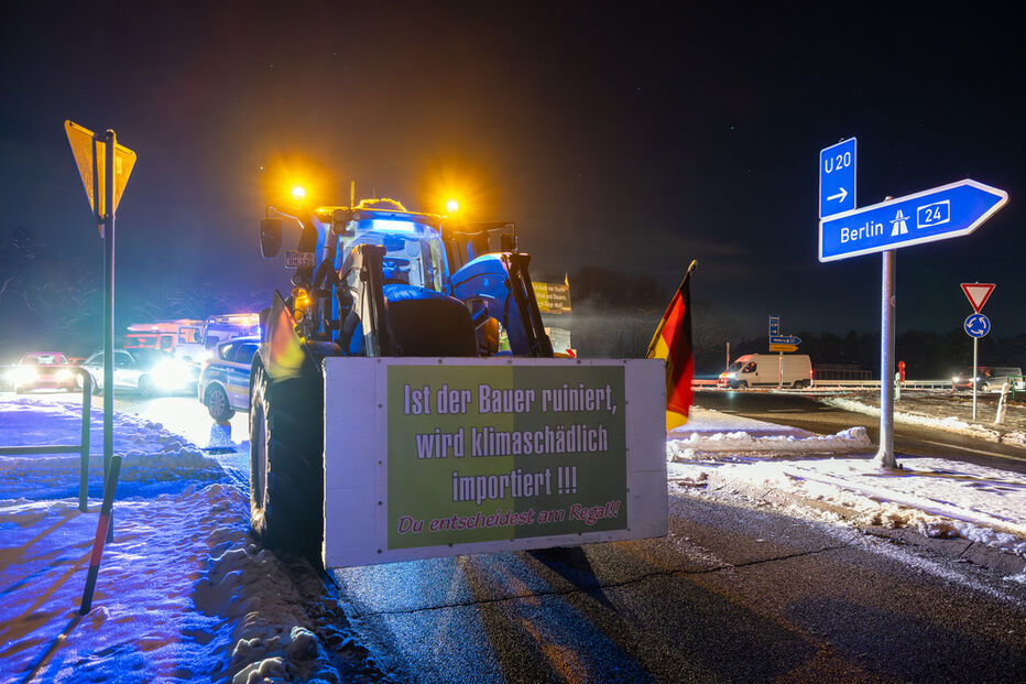 Agricultores protestam: 