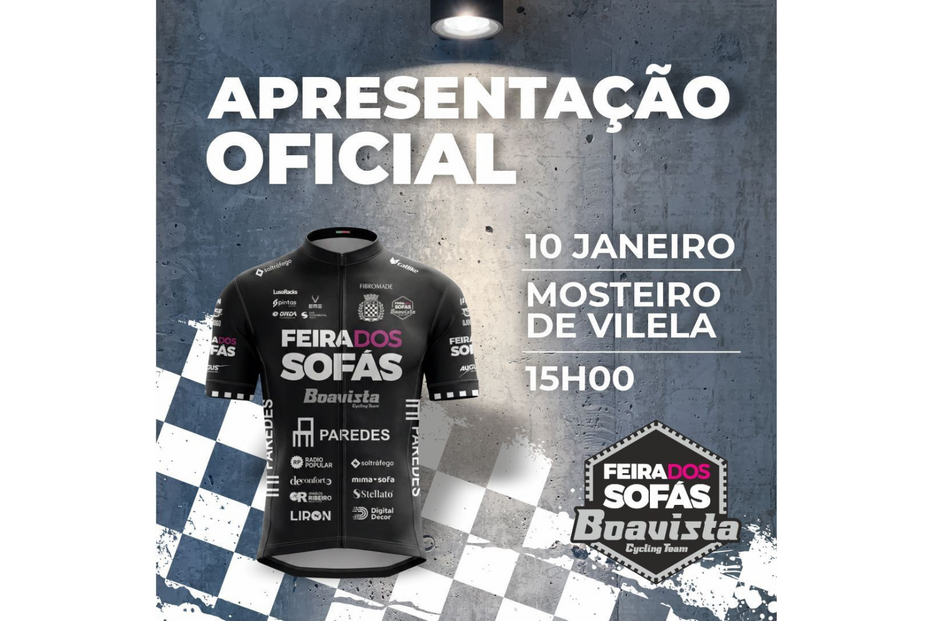 Apresentação oficial da equipa de ciclismo Feira dos Sofás-Boavista a 10 de janeiro