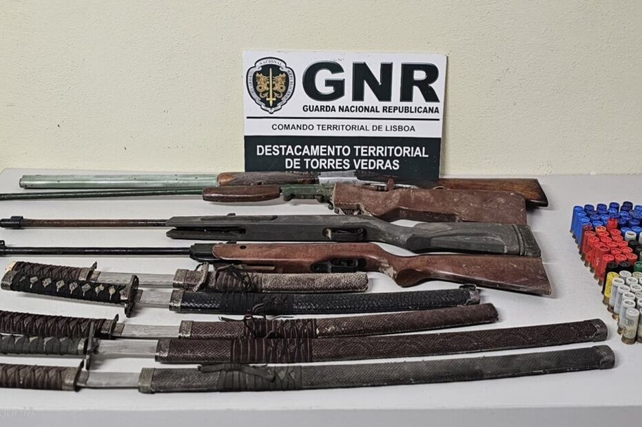 GNR detém homem em Torres Vedras por posse de armas ilegais
