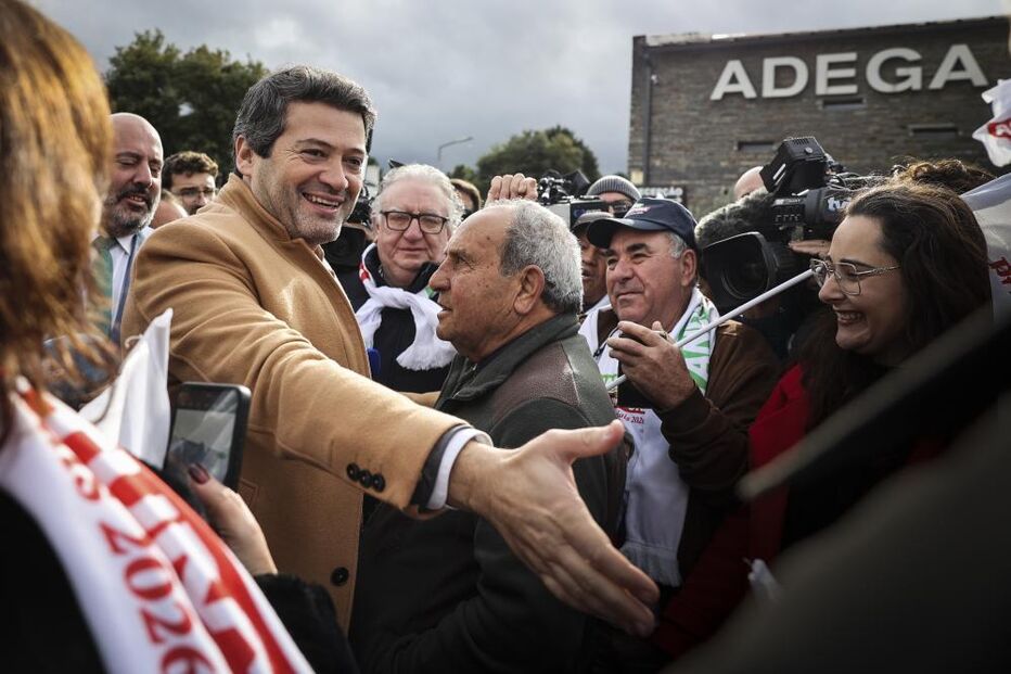 André Ventura durante visita à Adega de Vila Real