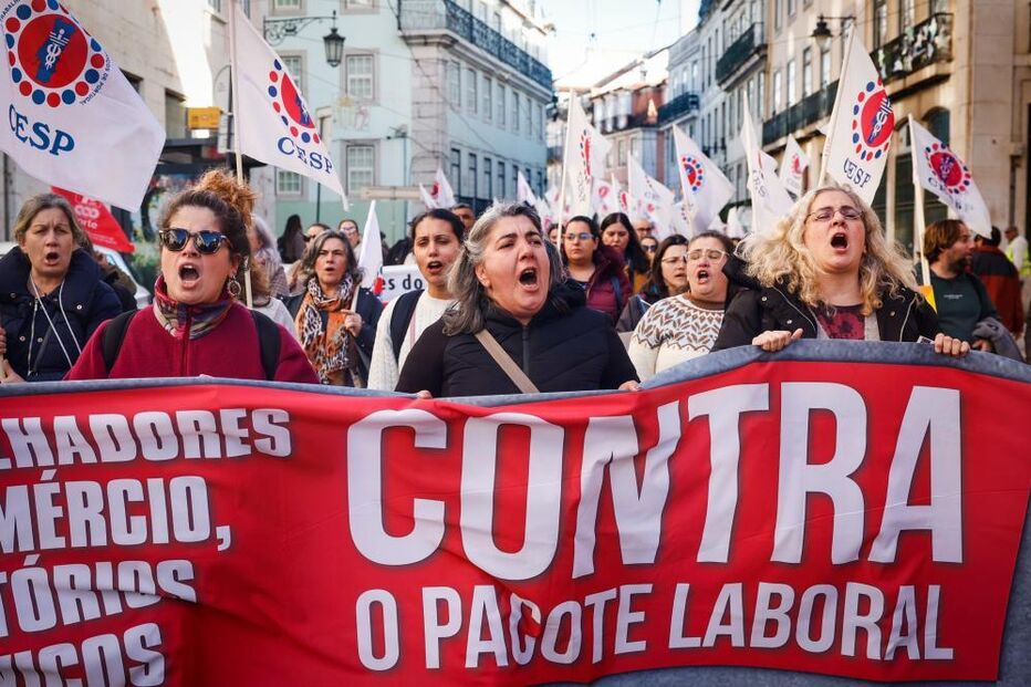 CGTP protesta em Lisboa contra o pacote laboral