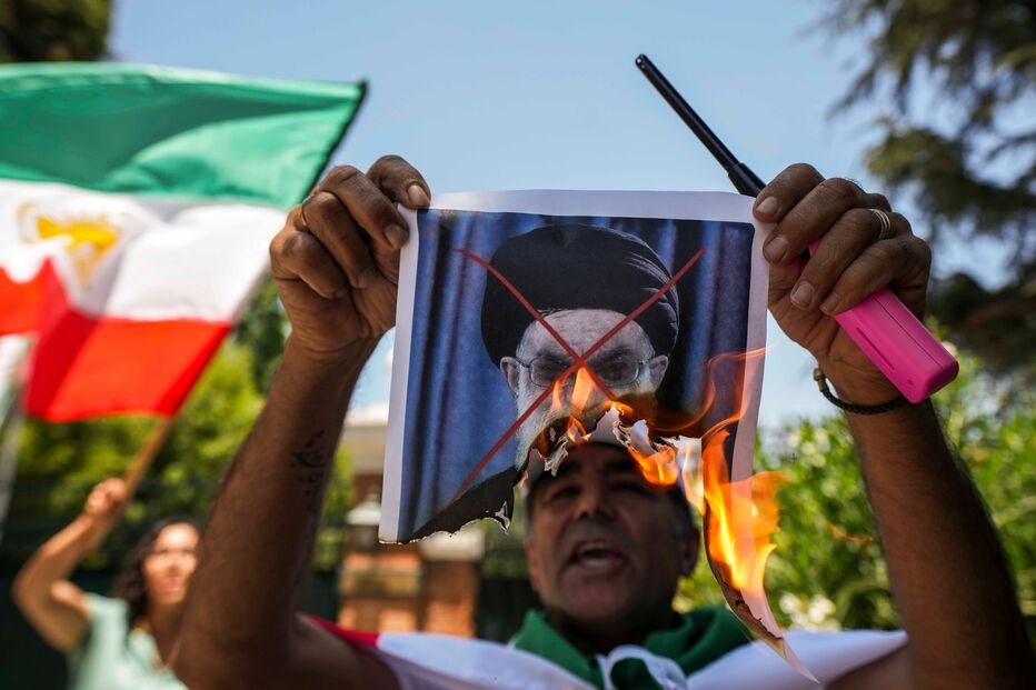 Protestos pelo Irão no Chile