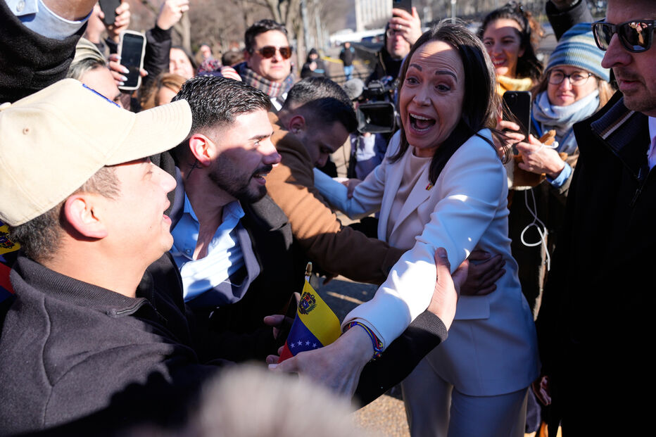 María Corina Machado reuniu com Donald Trump na Casa Branca