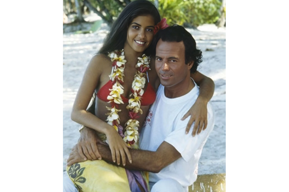 Julio Iglesias e Vaitiare Hirshon são o foco da polémica sobre drogas e orgias