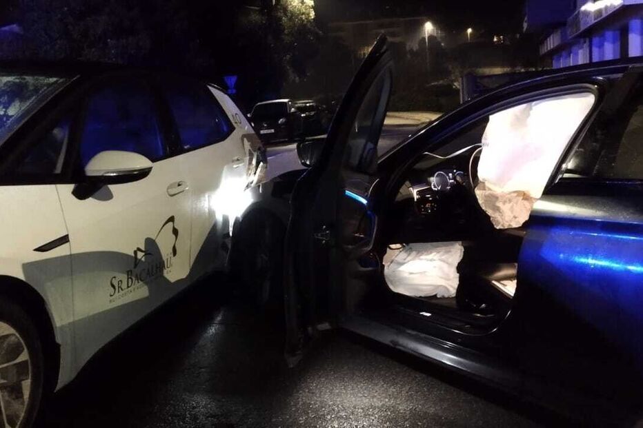 Despiste de carro em Águeda: jovem suspeito de abalroar viaturas
