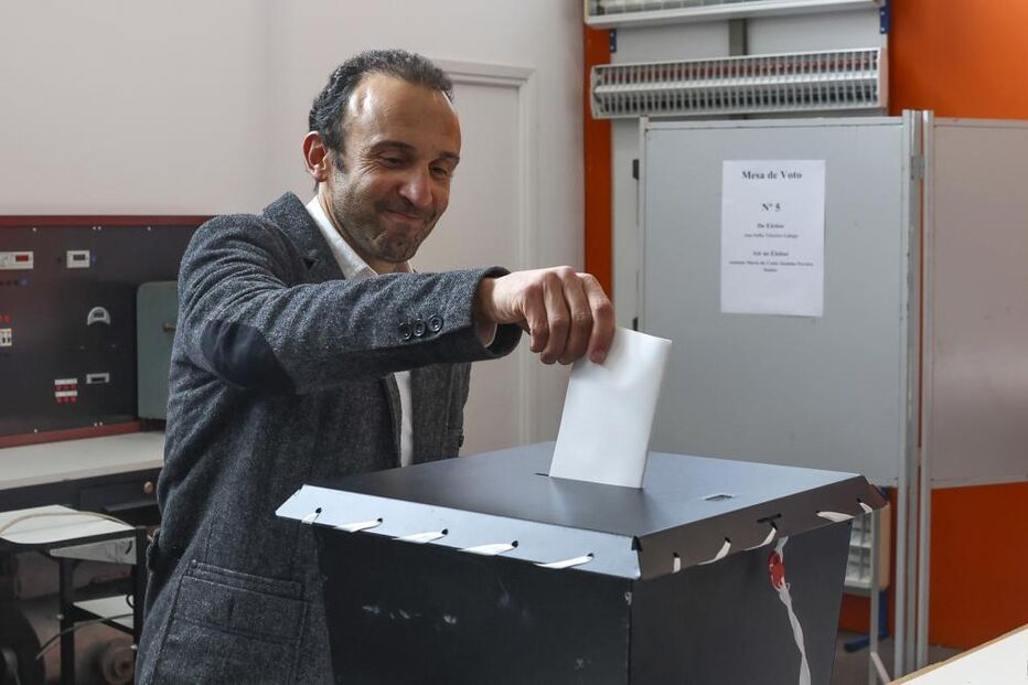 André Pestana a votar
