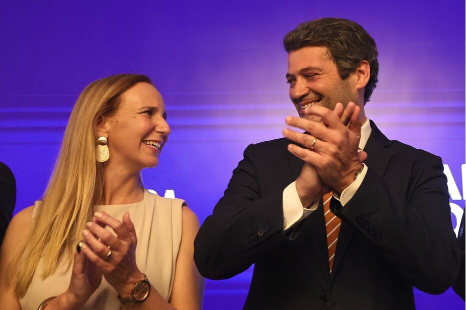 André Ventura e Dina Nunes Ventura