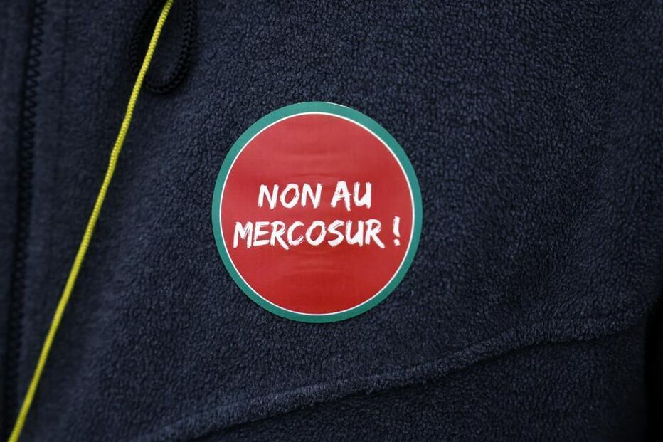 Protesto contra o Mercosul com agricultores em Estrasburgo