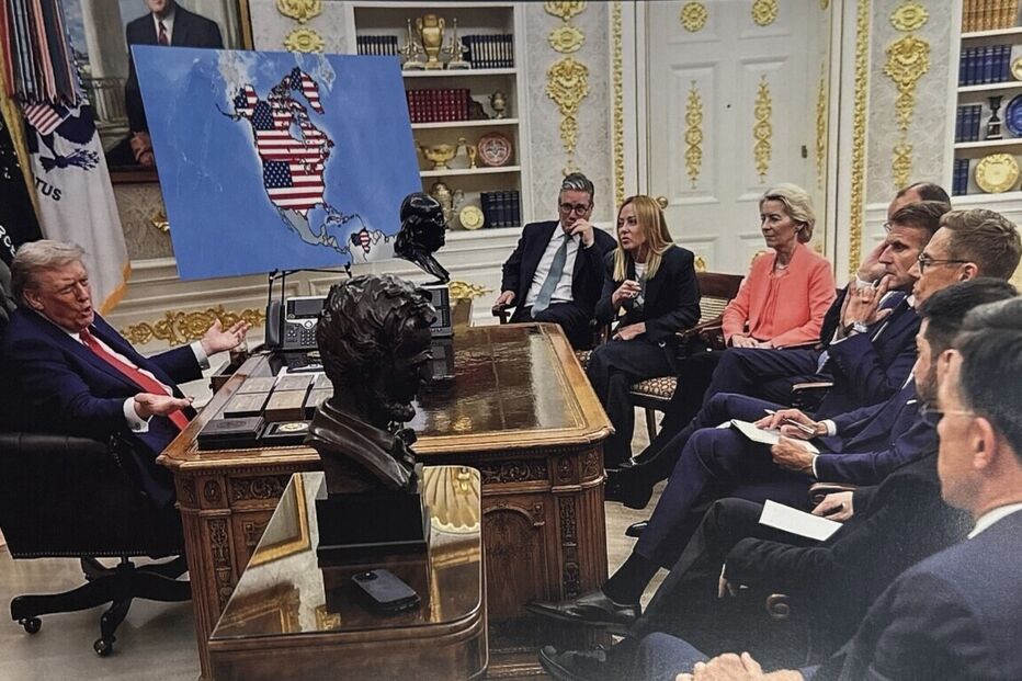 Trump partilha mapa dos EUA onde inclui a Gronelândia, o Canadá e a Venezuela 