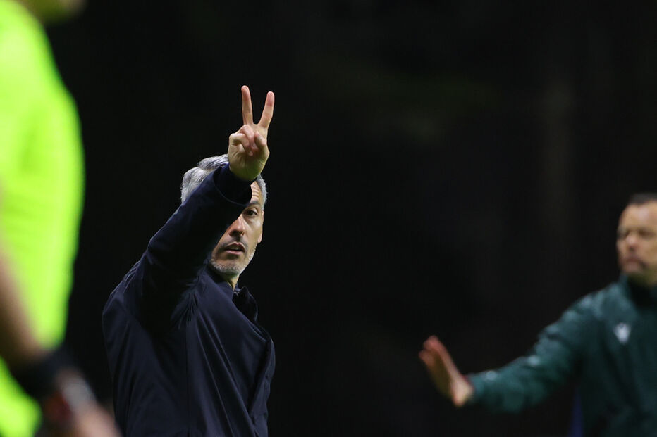 Início do jogo entre Sp. Braga e Nottingham Forest no Estádio Municipal