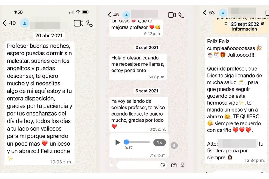 Mensagens partilhadas por Julio Iglesias