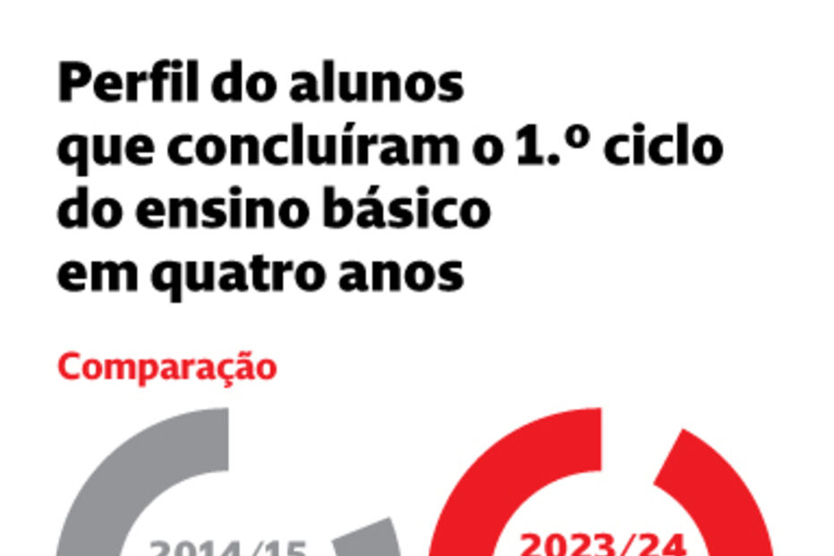 Perfil dos alunos que concluíram o 1.º ciclo do ensino básico em quatro anos