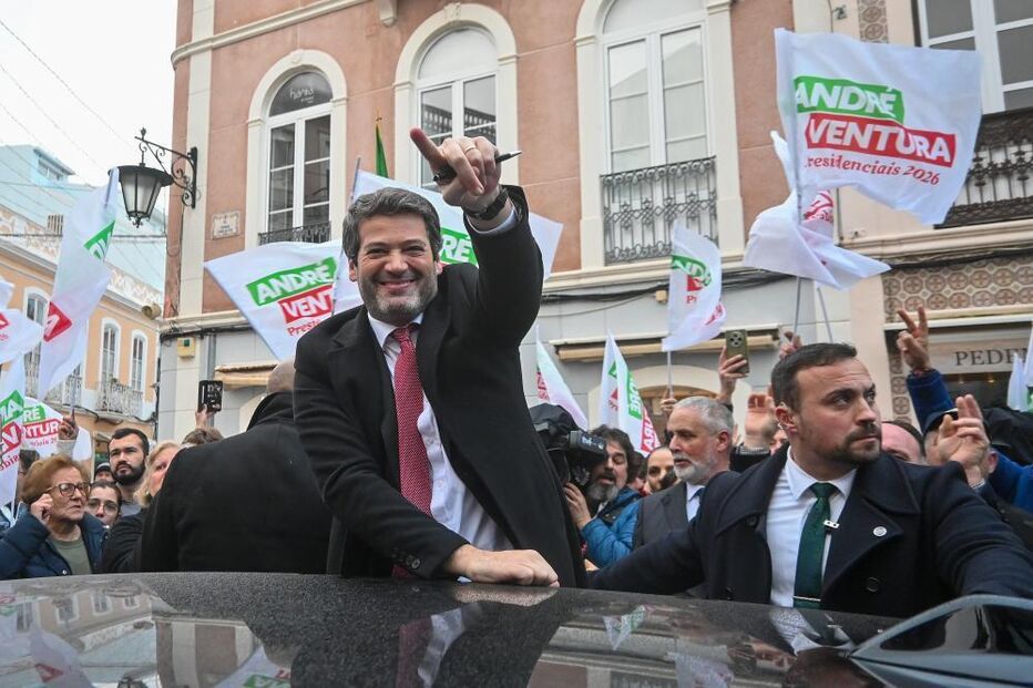André Ventura nas Caldas da Rainha