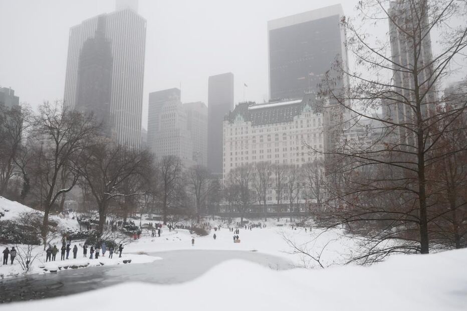 Nevão no Central Park, em Nova Iorque