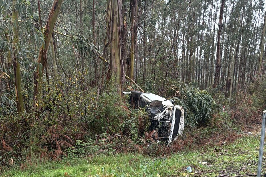 Despiste na A1, entre Feira e Estarreja, fere condutor após capotamento