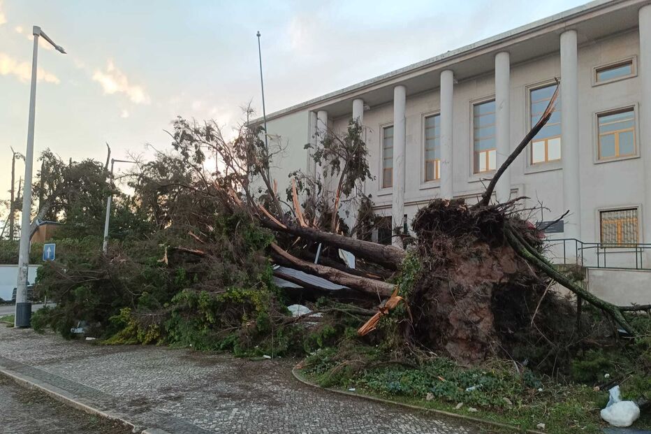 Leiria centro da cidade largo da câmara e tribunal