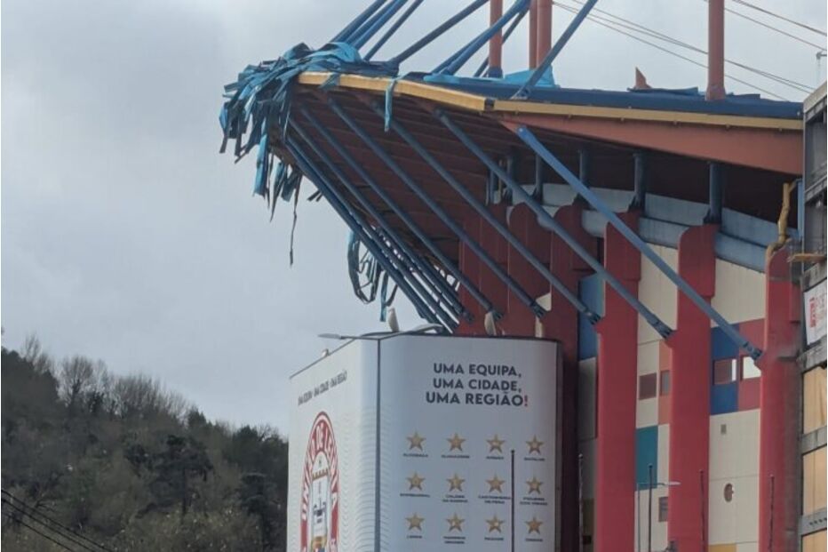 Municipal de Leiria danificado