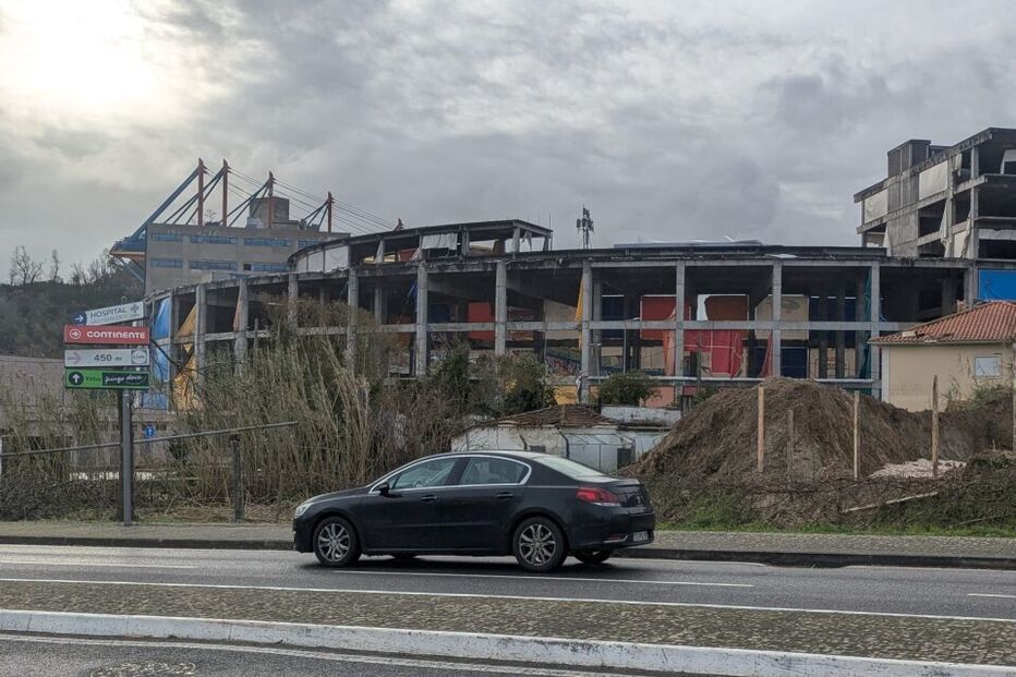 Municipal de Leiria danificado