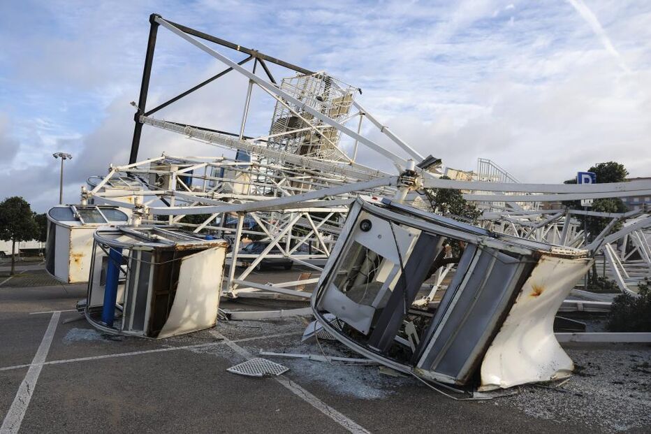 Destruição na Figueira da Foz