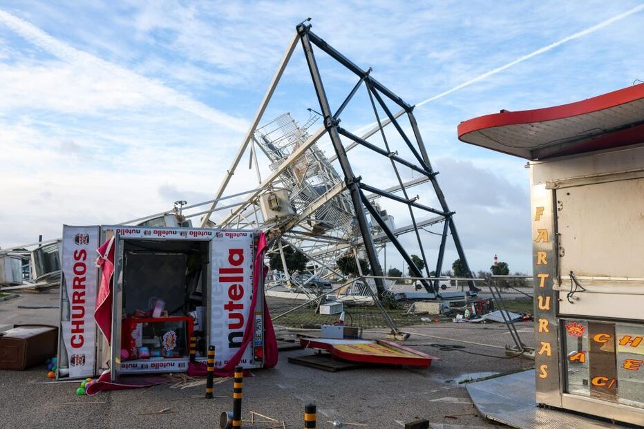 Estragos na Figueira da Foz após passagem de mau tempo