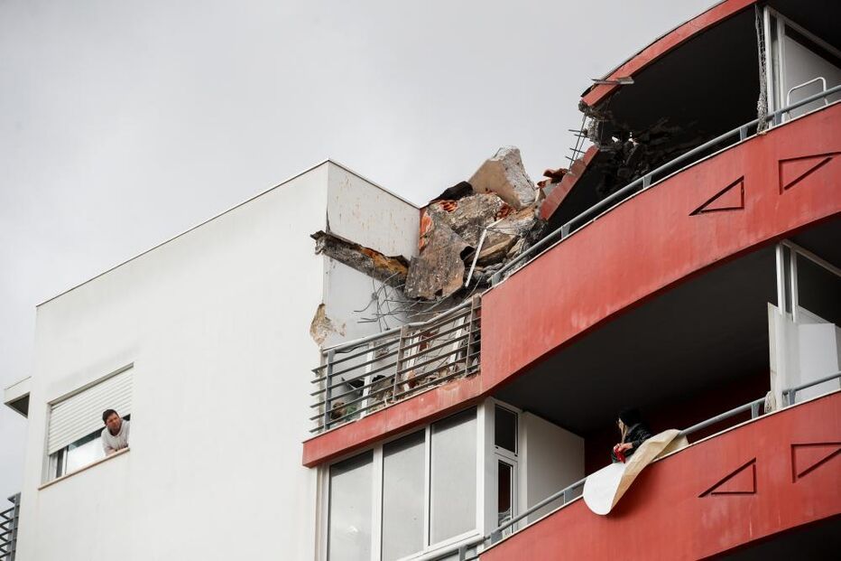 Destroços numa habitação em Leiria